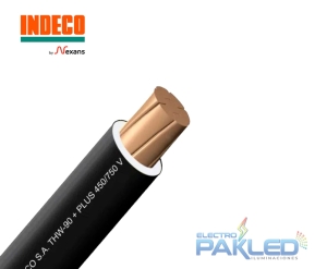 CABLE THW-90+PLUS 450/750V 10AWG NEGRO INDECO