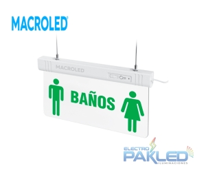 SEÑAL DE EMERGENCIA LED (CSL-BAÑOS) MACROLED