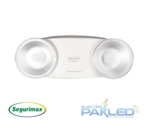 LUZ DE EMERGENCIA LED 2X 1.2W 120-240VAC 200LM 2H IP20 SEGURIMAX